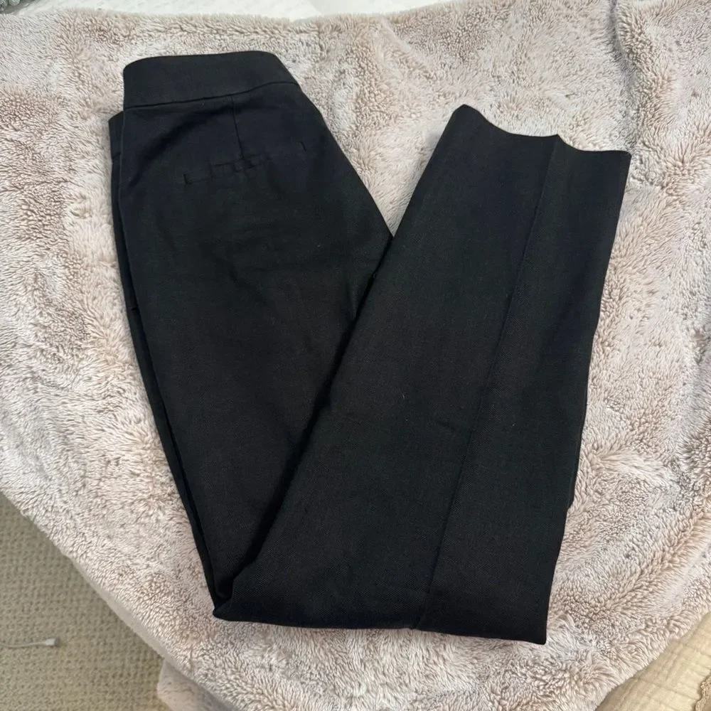 J Crew Full-length Kate pant in Italian bi-stretch linen blend